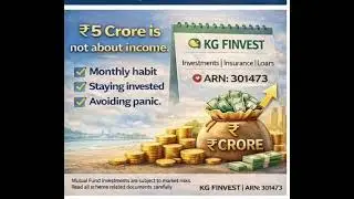 Want your ₹5 Crore SIP plan?📞 KG FinvestInvestments | Insurance | Loans www.KGFinvest.com