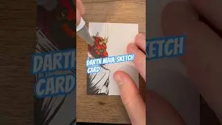 Darth Maul Sketch Card #sketchcard #art #artisttradingcard #tradingcards #drawing #comiccards