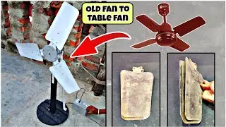 How to Make a Table Fan from an Old Ceiling Fan (Full Guide)