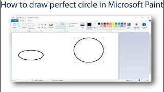HOW TO DRAW PERFECT CIRCLE IN MICROSOFT PAINT