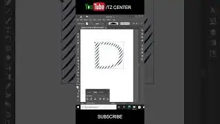 D LETTER ILLUSTRATOR DESIGN #shorts #illustrator #tzcenter #design #graphicdesign