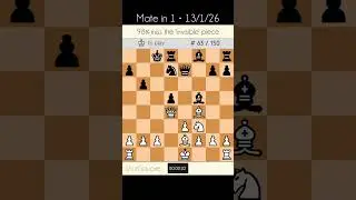 Daily Chess Puzzle &bull; Mate in 1 &bull; 13/1/26 #chess #puzzle #shunsquare