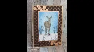 Copper Christmas Card using Nature's Beauty by Stampin' Up!