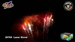 Cosmic Fireworks Lunar Storm - Lunar Storm Barrage Cake 99 Shots - Preston Fireworks