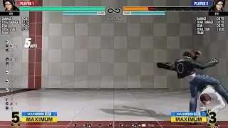 KOF XV : Kyo Punish recovery roll reversal throw in the corner