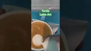 Turtle Latte Art #coffee #latte #latteart #coffeeart #barista #baristapaul #turtle
