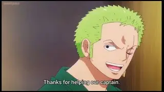 Zoro say thanks to caribou for saving luffy in wano | one piece episode 1094 (English sub