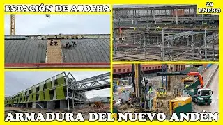 🚧 OBRAS ESTACIÓN ATOCHA: AVANZA LA ARMADURA DEL NUEVO ANDÉN AVE | 29 ENERO 2026 🚧