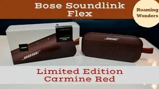 Sonic Elegance: Bose SoundLink Flex Limited Edition Carmine Red Bluetooth Speaker