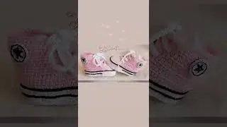 Converse para beb&eacute;, realizadas a ganchillo. 🌺🍼🌺