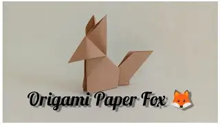 How to make simple paper Fox 🦊 |Paper Animals|Origami Paper art |paper fox craft|Easy paper Fox |DIY
