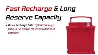 Powerful H6 Group 48 AGM Start-Stop Battery &ndash; 12V 720 CCA, 70Ah | Maintenance-Free