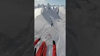 Extreme Skiing POV #skiing #shorts