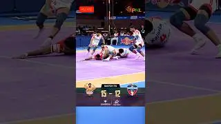 Rakesh scores a multi-point raid against UP Yoddhas #pkl12 #prokabaddi #shorts