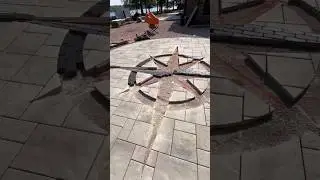 #courtyardfloorpaving #skilledcraftsman #hardworking #constructiontechnology #roadconstruction
