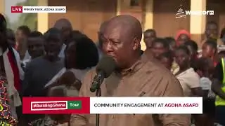 LIVE NOW | #BuildingGhanaTour Community Engagement at Presby Park, Agona Asafo (Agona East) | Woe…