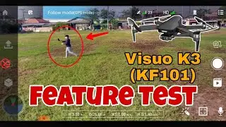 Visuo K3 / KF101 Drone Feature Test - Drone Pemula 3 Axis Gimbal