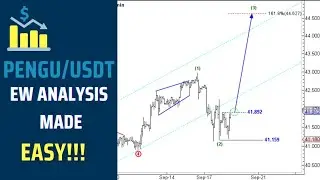 The Hidden Reason Behind Pengu's AMAZING Comeback: Elliott Wave EXPLAINS (Crypto Analysis).