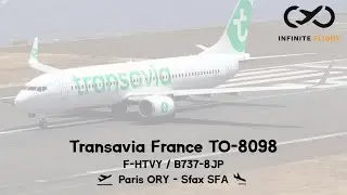 Infinite Flight // Transavia France B738 TO-8098 // Paris ORY - Sfax SFA