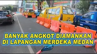 ANGKOT MEDAN BANYAK YANG DIAMANKAN DI LAPANGAN MERDEKA