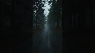 Rainy Forest Road at Night 🌧️ ASMR #asmr #sleep #rain