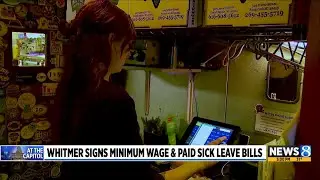 Gov. Whitmer signs minimum wage and paid sick leave bills into law