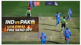 Henil Patel Gives Fiery Send-Off to Hamza Zahoor | IND vs PAK U19 Final 🔥 | Asia Cup 2025