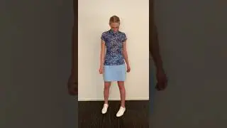 Daily Sports Silja Multi Blue Mesh Cap Sleeve Polo Shirt