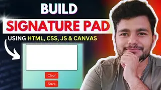 Signature Pad in HTML CSS JS & Canvas || 
