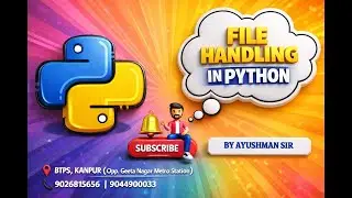 file handling in python || Part -3 || #btpskanpur #education #coding #pythonprogramming