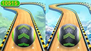 Going Balls funny fails, max level 10515 Vs portal run, challenge, epic race android, iOS gameplay