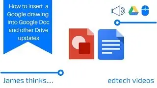 How to insert a Google drawing into Google Doc and other Drive updates