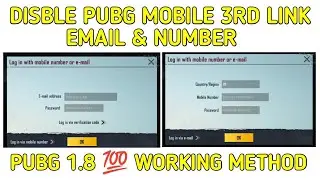 How To Disble Pubg 3rd Link Email & Mobile Num |3rd Login Failed | Working Method💯