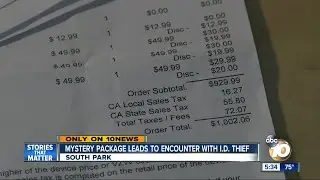 Mystery package leads to encounter with identity thief
