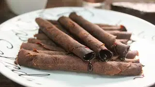 Chocolate Wafers Biscuits | Cigarette Cookies Easy Recipe