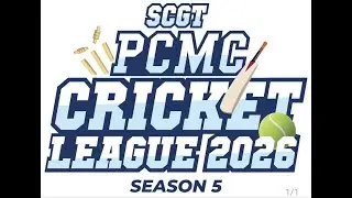 DAY 1 || SCGT PCMC CRICKET LEAGUE (TURF 2) SEASON 5 2025