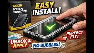 WSKEN Screen Protector Unboxing & Easy Install (Bubble-Free!)