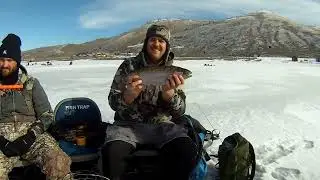 Ice Fishing Scofield Catching Big Rainbow Trout 2026-01-10