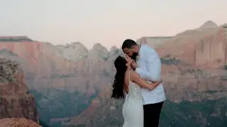 Zion Elopement | Red Rock Chalet | Andy + Rachel Wedding Film