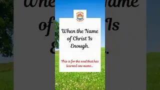 The name of Christ is Enough #jesuschrist #god #bible #jesus #adoration #devotion #ragadore #christ