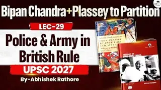 UPSC Modern History | Police & Army in British Rule | Lec 29 | StudyIQ IAS