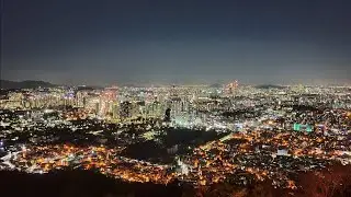 SEOUL NAMSAN TOWER DAY AND NIGHT VIEW