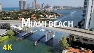 [4K] Miami Beach - Aerial Drone Tour of Miami Beach with Relaxing Piano Music.