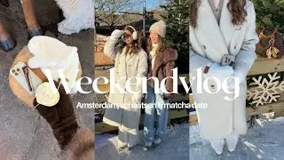 Vlog #2 Amsterdam, schaatsen & matcha date - Sydney Heijnen