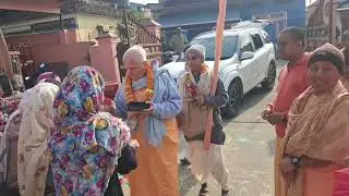 Arrival of HH Mahavishnu Swami Maharaja at ISKCON Dharan