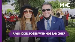 Former Miss Iraq poses in controversial photo with Mossad chief