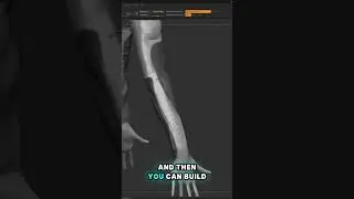 How I Sculpt Arms In ZBrush #zbrush #sculpting