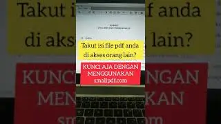 LOCK THE PDF FILE, TO KEEP THE CONTENTS SECRET #shorts
