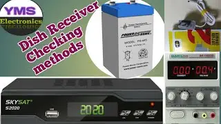 Dish Receiver checking Methods||dead dish receiver repairing||receiver supply changing