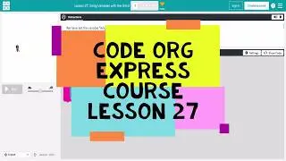 Code.org Lesson 27 - Code Org Express Course Lesson 27 Using Variables with the Artist